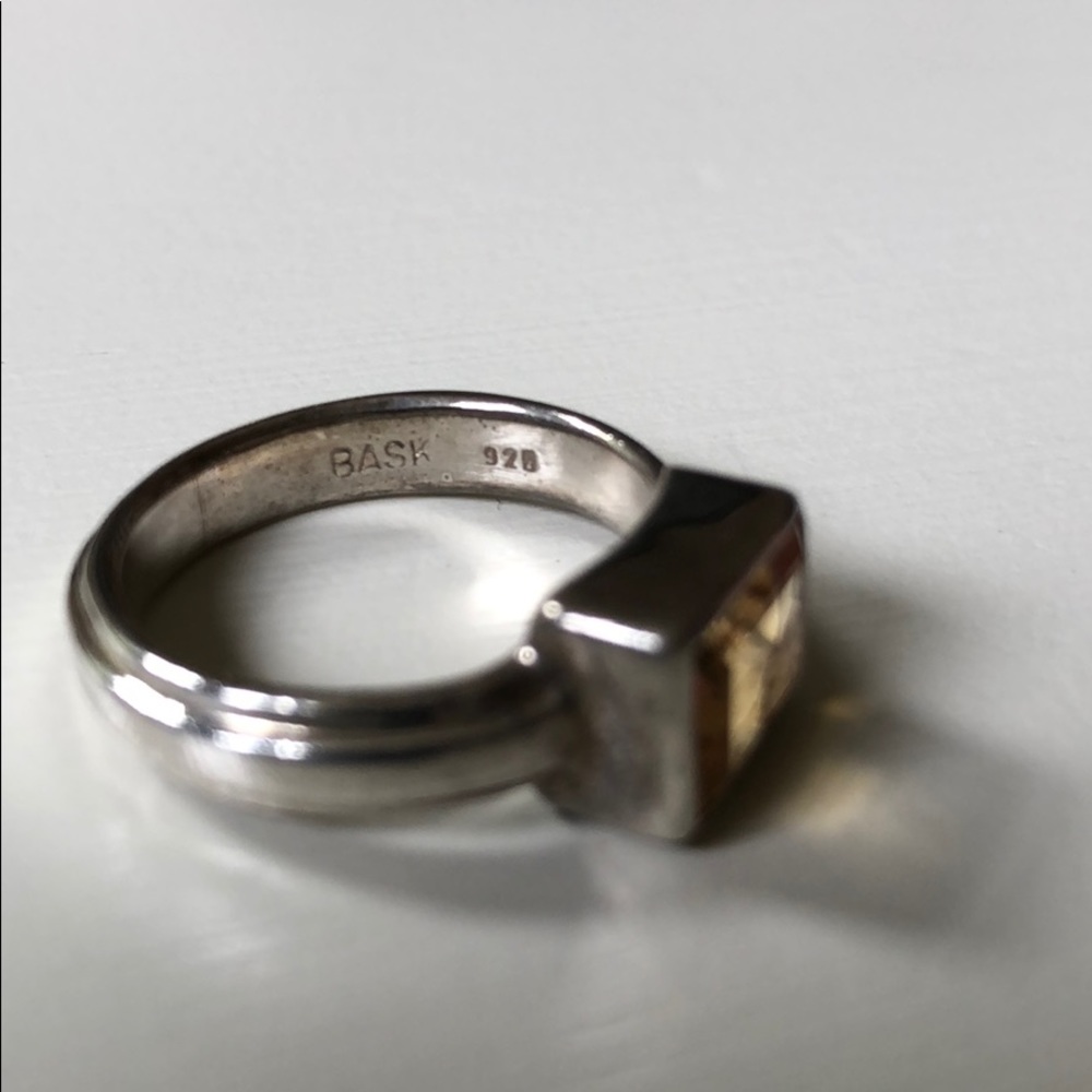 Bask | .925 Sterling Silver Canary Stone Ring - Picture 7 of 9